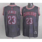 nba cleveland cavaliers #23 james black-grey[2012]