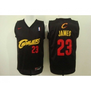nba cleveland cavaliers #23 james black with red[Nike Logo]