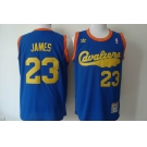 nba cleveland cavaliers #23 james blue[swingman throwback]