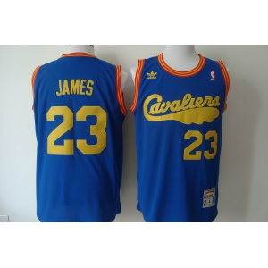 nba cleveland cavaliers #23 james blue[swingman throwback]