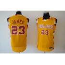 nba cleveland cavaliers #23 james yellow(Special Edition)