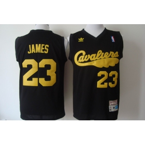 nba cleveland cavaliers #23 love black[swingman throwback]