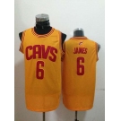 nba cleveland cavaliers #6 james yellow[revolution 30 swingman]