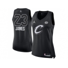 Women Nike Cleveland Cavaliers #23 LeBron James Black NBA Jordan Swingman 2018 All-Star Game Jersey