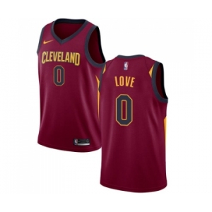 Women's Nike Cleveland Cavaliers #0 Kevin Love Swingman Maroon Road NBA Jersey - Icon Edition