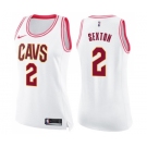 Women's Nike Cleveland Cavaliers #2 Collin Sexton Swingman White Pink Fashion NBA Jersey