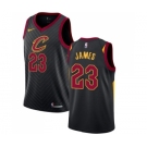 Women's Nike Cleveland Cavaliers #23 LeBron James Swingman Black Alternate NBA Jersey Statement Edition