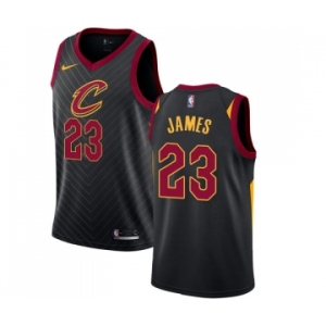 Women's Nike Cleveland Cavaliers #23 LeBron James Swingman Black Alternate NBA Jersey Statement Edition