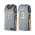 Women's Nike Cleveland Cavaliers #3 George Hill Swingman Gray NBA Jersey - City Edition