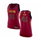 Women's Nike Cleveland Cavaliers #41 Ante Zizic Authentic Maroon 2018 NBA Finals Bound NBA Jersey - Icon Edition