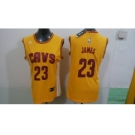 women nba cleveland cavaliers #23 james yellow jerseys