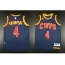 NBA Youth Revolution 30 Cleveland Cavaliers #4 Iman Shumpert Navy Blue CavFanatic Stitched Jerseys
