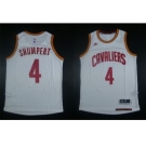 NBA Youth Revolution 30 Cleveland Cavaliers #4 Iman Shumpert White Jerseys