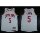 NBA Youth Revolution 30 Cleveland Cavaliers #5 J.R. Smith White Stitched Jerseys