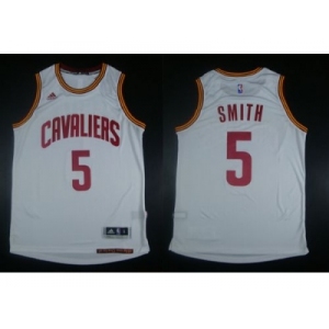 NBA Youth Revolution 30 Cleveland Cavaliers #5 J.R. Smith White Stitched Jerseys