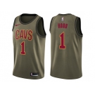 Youth Nike Cleveland Cavaliers #1 Rodney Hood Green Salute to Service NBA Swingman Jersey