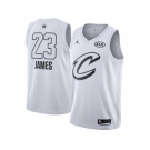 Youth Nike Cleveland Cavaliers #23 LeBron James White NBA Jordan Swingman 2018 All-Star Game Jersey