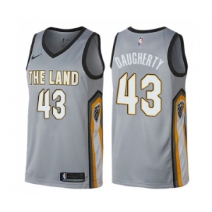 Youth Nike Cleveland Cavaliers #43 Brad Daugherty Swingman Gray NBA Jersey - City Edition