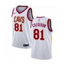 Youth Nike Cleveland Cavaliers #81 Jose Calderon Swingman White Home NBA Jersey - Association Edition