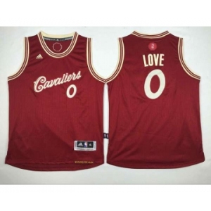 youth nba cleveland cavaliers #0 love red[2015 Christmas edition]