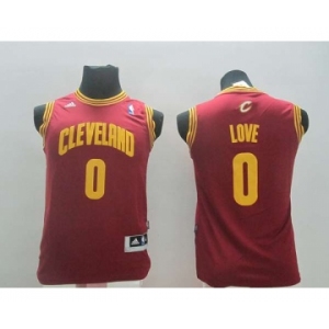 youth nba cleveland cavaliers #0 love red[revolution 30 swingman]