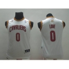 youth nba cleveland cavaliers #0 love white[revolution 30 swingman]