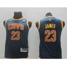 youth nba cleveland cavaliers #23 james dk.blue[revolution 30 swingman]