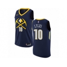 Men Nike Denver Nuggets #10 Trey Lyles Authentic Navy Blue NBA Jersey - City Edition