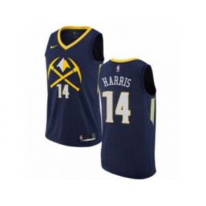 Men Nike Denver Nuggets #14 Gary Harris Authentic Navy Blue NBA Jersey - City Edition