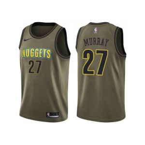 Men Nike Denver Nuggets #27 Jamal Murray Green Salute to Service NBA Swingman Jersey