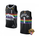 Men's Denver Nuggets #1 Michael Porter Jr. Black 2023 Finals City Edition Stitched Basketball Jersey