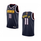 Men's Denver Nuggets #11 Bruce Brown Navy 2023 Finals Champions Icon EditionStitched Basketball Jersey