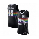 Men's Denver Nuggets #15 Carmelo Anthony Authentic Black Basketball Jersey - 2019-20 City Edition