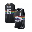 Men's Denver Nuggets #15 Nikola Jokic Black 2023 Finals Champions City Edition Stitched Basketball Jersey