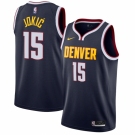 Men's Denver Nuggets #15 Nikola Jokic Nike Navy 2020-21 Swingman Jersey