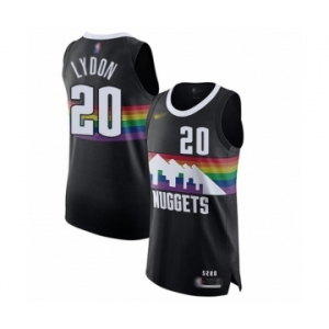 Men's Denver Nuggets #20 Tyler Lydon Authentic Black Basketball Jersey - 2019-20 City Edition