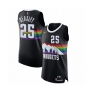 Men's Denver Nuggets #25 Malik Beasley Authentic Black Basketball Jersey - 2019-20 City Edition