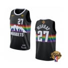 Men's Denver Nuggets #27 Jamal Murray Black 2023 Finals City Edition Stitched Basketball Jersey