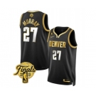 Men's Denver Nuggets #27 Jamal Murray Black 2023 Finals Collection With NO.6 Patch Stitched Basketball Jersey