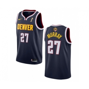 Men's Denver Nuggets #27 Jamal Murray Navy 2023 Finals Champions Icon Edition Stitched Basketball Jersey