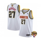 Men's Denver Nuggets #27 Jamal Murray White 2023 Finals Association Edition Stitched Basketball Jersey