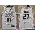 Men's Denver Nuggets #27 Jamal Murray White 2024 City Edition Stitched Basketball Jersey