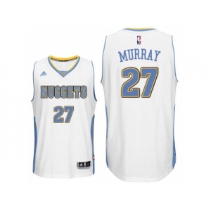 Men's Denver Nuggets #27 Jamal Murray White Home Swingman Jersey