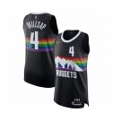 Men's Denver Nuggets #4 Paul Millsap Authentic Black Basketball Jersey - 2019-20 City Edition