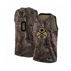 Men's Nike Denver Nuggets #0 Isaiah Thomas Swingman Camo Realtree Collection NBA Jersey