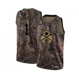 Men's Nike Denver Nuggets #1 Michael Porter Swingman Camo Realtree Collection NBA Jersey