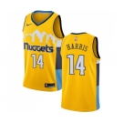 Men's Nike Denver Nuggets #14 Gary Harris Swingman Gold Alternate NBA Jersey Statement Edition