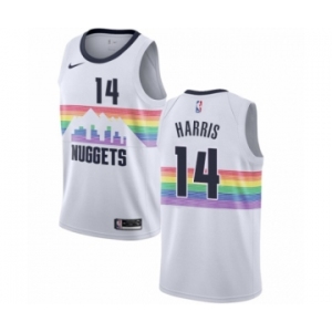Men's Nike Denver Nuggets #14 Gary Harris Swingman White NBA Jersey - City Edition