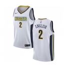 Men's Nike Denver Nuggets #2 Alex English Swingman White NBA Jersey - Association Edition