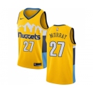 Men's Nike Denver Nuggets #27 Jamal Murray Swingman Gold Alternate NBA Jersey Statement Edition